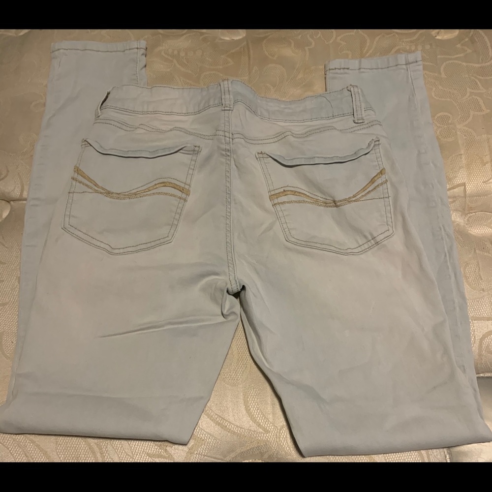 Juniors light blue jeggings